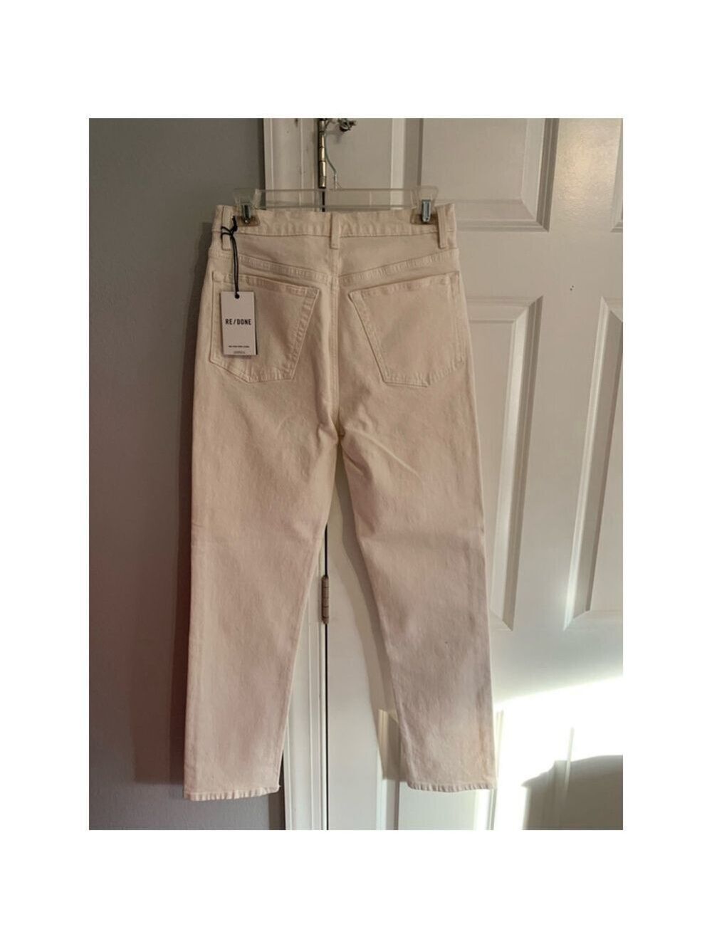 Women's RE/DONE Jeans Ivory Color - Picture 9 of 10